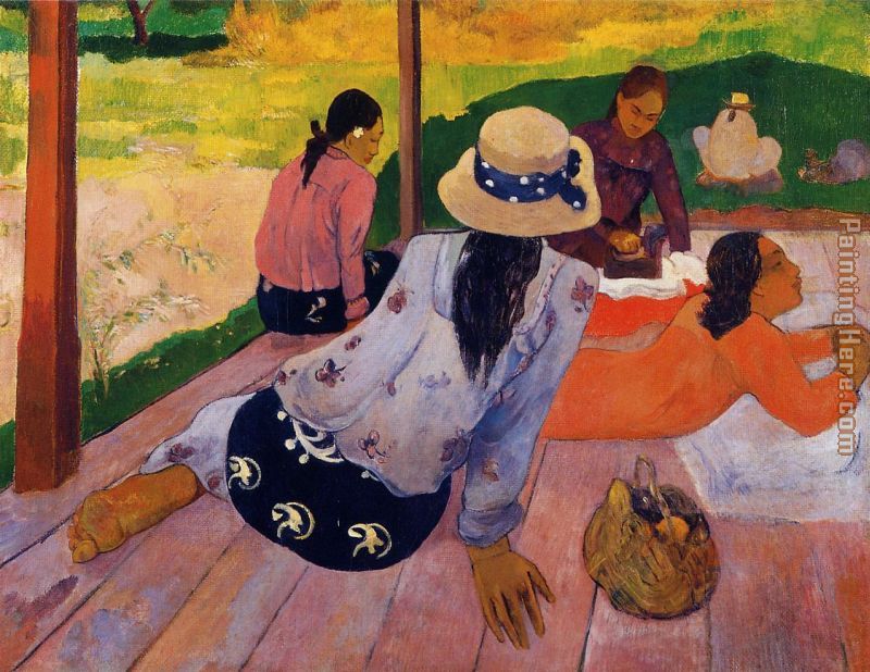 The Siesta painting - Paul Gauguin The Siesta art painting